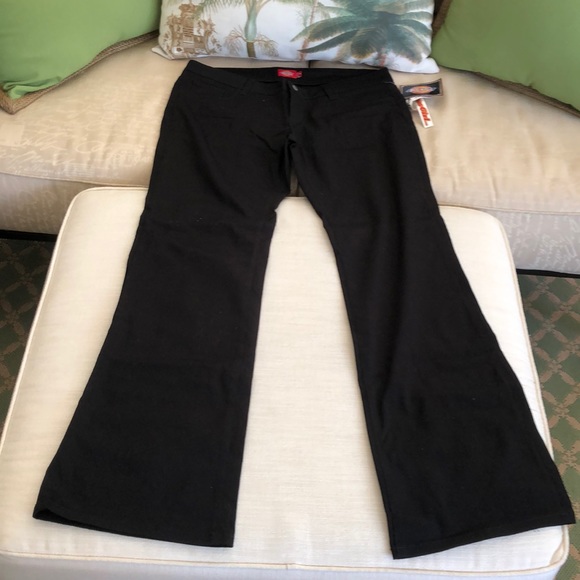 Dickies Girl Stretch Black Pants/ Size: 15 - Picture 3 of 9